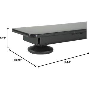 Base de table électrique réglable en deux positions Alera, noire, de 27-1/4 po à 47-1/4 po, design contemporain pour mobilier de bureau et de chambre - Product Image 4
