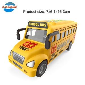 Autobús <span class=keywords><strong>de</strong></span> Juguete Eléctrico <span class=keywords><strong>de</strong></span> Plástico con Funcionamiento a Batería, con Música y Luces Intermitentes, Autobús Escolar Eléctrico Amarillo <span class=keywords><strong>de</strong></span> <span class=keywords><strong>Dibujos</strong></span> Animados Educativo - Product Image 3