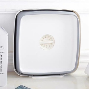 Plato plegable para acampar exterior con tapón de drenaje, escurridor de frutas, <span class=keywords><strong>cesta</strong></span> de almacenamiento de cocina para ahorrar espacio y verduras - Product Image 5