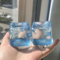 Jouet anti-stress populaire : Cube de gel carré quatre couleurs avec musique, balle de décompression en maltose pour adultes, unisexe
