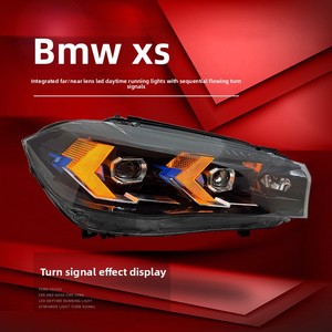 Ensemble de phares pour voiture <span class=keywords><strong>MT</strong></span> X5 14-18 F15/F16 OLIVER avec feux de jour à LED et clignotants 24V 55W - Product Image 2