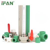 Échantillon Gratuit IFAN - Matériaux de Plomberie PPR, Tuyaux d'Eau en Plastique, Raccords PPR PN25 (Embout, Coude, Té, Bouchon)