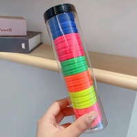 20pcs vente en gros personnalisé filles lavage bandes en peluche mignon bonbons couleurs haute Stretch filles bandeau en gros pour les femmes