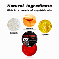 Pommade capillaire à base d'eau Immetee, tenue forte, brillance élevée, cire coiffante pour hommes, soluble dans l'eau, facile à laver, pour coiffure slick back