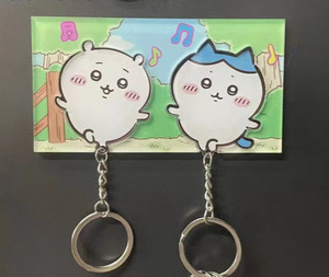 พวงกุญแจอะคริลิคพลาสติกลายการ์ตูนคู่รัก ของตกแต่งบ้าน ของขวัญ - Product Image 5