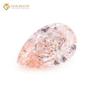 Diamant de laboratoire Goldleaf IGI Report, taille poire, 1 à 3 carats, rouge, rose, jaune, bleu, VS1 VS2, provenant du Guangxi, pour la fabrication de bijoux - Product Image 2
