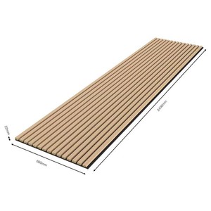 Paneles de pared de listones acústicos de madera de roble negro de buena venta 3600*600mm <span class=keywords><strong>aislamiento</strong></span> <span class=keywords><strong>térmico</strong></span> de fácil instalación <span class=keywords><strong>para</strong></span> habitaciones de Hotel - Product Image 3