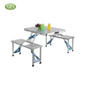 Outdoor Aluminum <b>Folding</b> <b>Table</b> <b>With</b> <b>Chair</b> Sets Modern Design Foldable BBQ <b>Dining</b> Furniture for Gym Farmhouse Use SG0217240936FT - Product Image 1