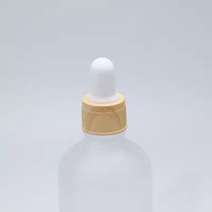 Botella de Vidrio Esmerilado Transparente para Aceites Esenciales de 5 ml, 10 ml, 15 ml, 20 ml, 30 ml, 50 ml, 100 ml con Gotero de Plástico y Tapa de Bambú - Product Image 2