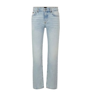 Nouveau jean décontracté pour homme, coupe droite ajustée, taille haute, léger, en toile, respirant, écologique, 100 % coton - Product Image 4