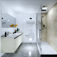 Caravane de luxe de haute qualité, modulaire, complète, tout-en-un, douche préfabriquée, conteneur, remorque, pod de salle de bain mobile avec toilettes