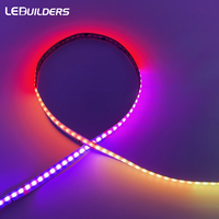DC 12V/24V RGBIC COB LED Bande Lumineuse 12mm Cuivre PCB 420/720 LEDs/m 10 W/M avec Télécommande et Indice IP20