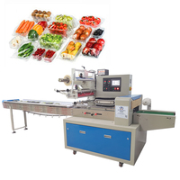 Horizontale Automatische Hochgeschwindigkeits-Kissenbeutel-Folienverpackungsmaschine mit PLC-Steuerung für Lebensmittel