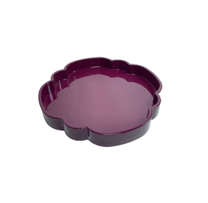 Elegante Bandeja de Servir con Acabado Lacado Brillante y Asas, Bandeja Grande de Madera para Desayuno o Té, Ideal como Centro de Mesa - Product Image 1