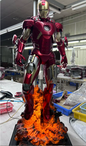 Statua in Resina Artistica Dipinta a Mano Personalizzata di <span class=keywords><strong>Iron</strong></span> <span class=keywords><strong>Man</strong></span> Mark 7 Versione Danneggiata in Battaglia, Scala 1/<span class=keywords><strong>3</strong></span>, Modello GK - Product Image 4