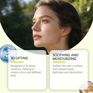 Crème multi-effets apaisante et resserrante pour les pores Cactus Tira avec coussinets pour le lifting du visage, pour réduire les ridules, <span class=keywords><strong>bande</strong></span> en <span class=keywords><strong>silicone</strong></span> pour le visage - Product Image 5