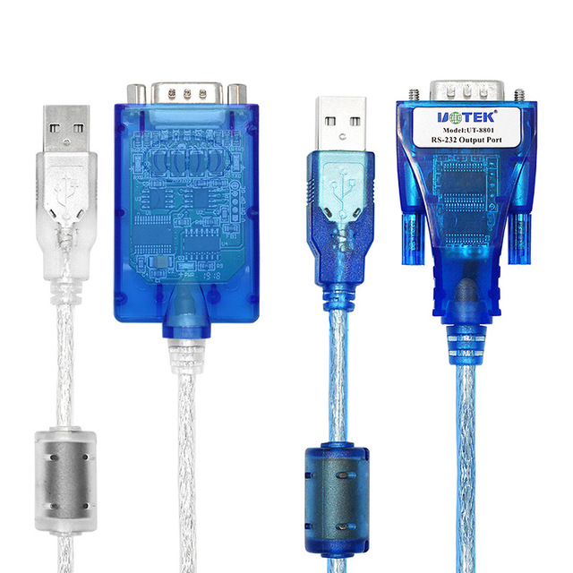 Factory Wholesale USB to RS232 Converter Cable with FTDI Chip, DB9 Male 9 Pin Serial Port Adapter