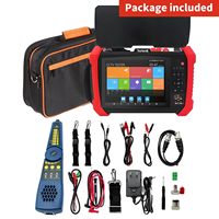 Rsrteng H20-MOVTADHSEF Probador de Cámaras CCTV, Monitor 8K IP POE+ Coaxial HD, DMM, TDR, OPM, SFP, Herramientas WiFi, Medidor de Distancia