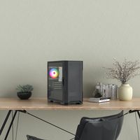 Factory Oem Custom Black Micro Tower& ATX HD USB3.0 Matx Computer Case Tempered Glass for Gaming Pc case