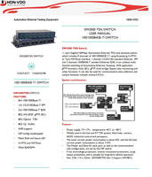Analyseur d'équipement de test Ethernet automobile HDN-VDO SW2000M TSN CN;GUA