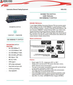 HDN-VDO SW2000M เครื่องวิเคราะห์อุปกรณ์ทดสอบอีเทอร์เน็ตรถยนต์ TSN - Product Image 2