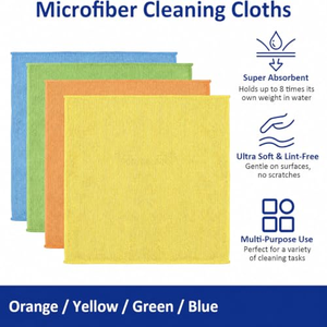 Serviettes de nettoyage efficaces, lavables, absorbantes, réutilisables, en microfibre pour la cuisine, les vaisselles, serviettes antibactériennes en microfibre - Product Image 2