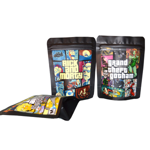 Tùy chỉnh in 1G 3.5G 7G 14g 28g mềm cảm ứng nhỏ Zip khóa mùi bằng chứng Mylar Túi - Product Image 5