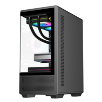Ruix Full View Mini Micro-ATX PC Case High-Efficient Low-Noise Desktop Gaming Computer Case Mid Tower avec des produits en stock