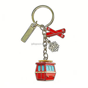 Llavero Personalizado con Temática de Esquí, Casco de Snowboard, Logotipo Personalizado, Llavero de Metal Personalizado para Invierno - Product Image 6