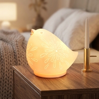 Lampes décoratives pour la maison en forme d'oiseaux, lampes de chevet en céramique pour enfants en forme de poussin, lampes de chevet personnalisées en forme d'animaux mignons