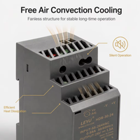 Alimentation électrique sur rail DIN ultra-mince 35 mm, 30 W, 24 V, 1,5 A, convertisseur AC/DC industriel HDR-30-24 pour systèmes de contrôle d'automatisation PLC