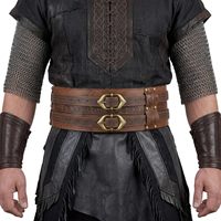 Ceinture large médiévale Renaissance alchimique, style nordique viking, accessoires vintage pour COSPLAY, costume d'Halloween