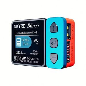 Chargeur intelligent SkyRC B6neo DC 200W PD 80W, déchargeur de batterie LiPo, Re-peak NiMH NiCD LiHV NiCd PB Li-ion, chargeur rapide d'équilibrage pour UAV - Product Image 1