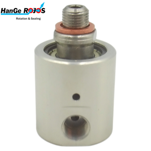 定制GC003S铝空气旋转接头单轴承高温高速钳口转环G1/8 10巴压力 - Product Image 1