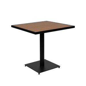 Ensemble de salle à manger d'extérieur moderne avec structure en aluminium et bois de teck pour hôtels, cours, villas, meubles de jardin, table et chaises - Product Image 6