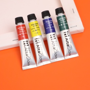 En vente Tube aluminium-<span class=keywords><strong>plastique</strong></span> non toxique 24 couleurs Pigmenti in Polvere Per Acqua <span class=keywords><strong>Gouache</strong></span> Paint Set - Product Image 1