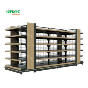 Rayonnages de magasin de détail en métal de taille personnalisée, rayonnages de gondole, rayonnages de stockage d'entrepôt - Product Image 5