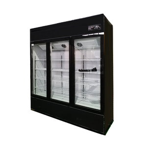 Congélateurs verticaux à triple porte de 1000 L à <span class=keywords><strong>dégivrage</strong></span> <span class=keywords><strong>manuel</strong></span> pour la maison, certification CE, réfrigérateur de présentation pour boissons et légumes - Product Image 2