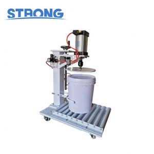 Machine de capsulage manuelle pneumatique pour fûts d'huile lubrifiante, fûts chimiques, seaux de peinture, seaux de liquide antigel et seaux en plastique - Product Image 1