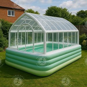 Tente d'air transparente de <span class=keywords><strong>piscine</strong></span> de serre gonflable pour le dôme de mariage de véranda d'enfants de natation et d'auvent d'extérieur - Product Image 1