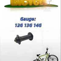 Moyeu de vélo de route avant Worldcycle JX-912F à frein à disque, en alliage d'aluminium, 24/28/32/36 trous pour rayons, 12G/13G/14G, 38mm PCD, 100mm OLD S45C