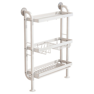 Kitchen <b>Sink</b> Draining Rack L Size Wall Mounted Dish <b>Storage</b> No Drilling Required - Product Image 3