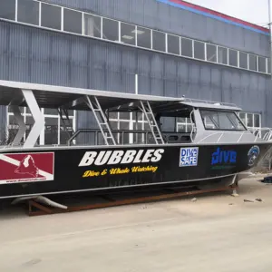 Barco de buceo de aluminio multiusos para ver ballena