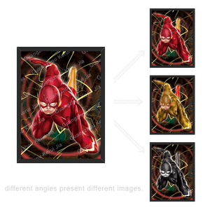 Venta al por mayor personalizado 3D lenticular Flip Cambio <span class=keywords><strong>de</strong></span> movimiento carteles <span class=keywords><strong>de</strong></span> superhéroe Marvel los Vengadores flash lenticular cartel 3D imágenes - Product Image 2