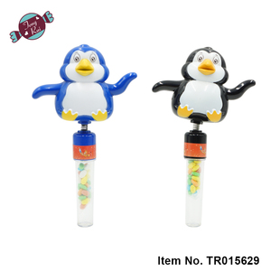 Vente chaude belle pingouin <span class=keywords><strong>shake</strong></span> et sifflet tube de bonbons animal <span class=keywords><strong>surprise</strong></span> cadeau bonbons jouets pour garçons et filles - Product Image 3