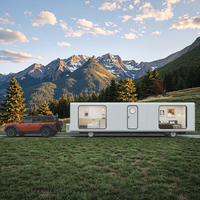 Maison de conteneur mobile pliante portable de luxe Volferda Petite maison préfabriquée 8m Space Capsule House pour 5 personnes en acier