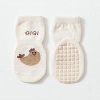 Chaussettes d'été antidérapantes pour bébé-Chaussettes de sol pour bébé fille-5 paires