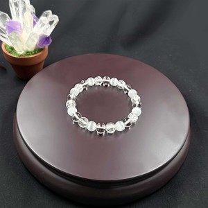 Bracelet en pierres précieuses naturelles mélangées, bracelet en cristal blanc œil de chat, bracelet en cristal de guérison pour femmes, à porter au quotidien - Product Image 5