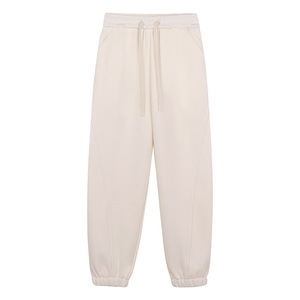 Pantalones Deportivos Casuales de Felpa Gruesa de 420 g/m², de Algodón y Poliéster, con Cordón, Logotipo Personalizado, Lisos, Unisex - Product Image 5