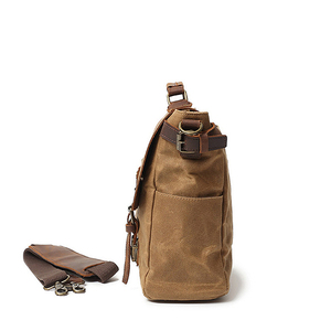 Mallette de messager en toile pour hommes bandoulière à une épaule pour ordinateur portable antivol durable sac à main tendance sac de courrier - Product Image 4